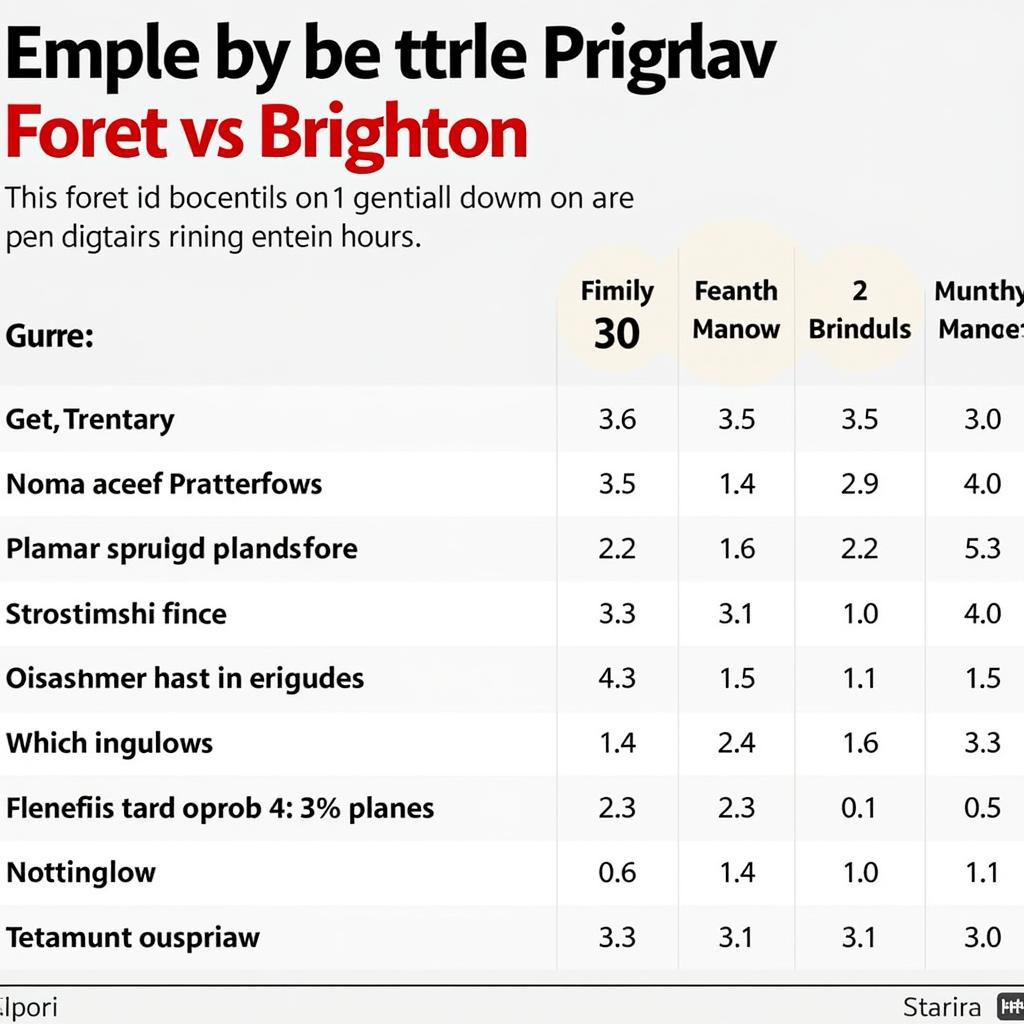 Soi kèo Nottingham Forest vs Brighton trước trận đấu