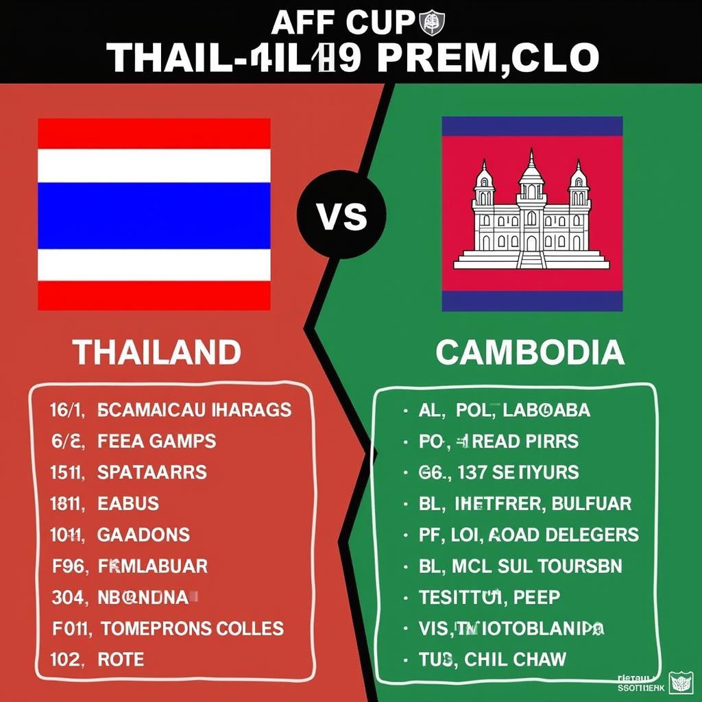 Soi kèo Thái Lan vs Campuchia tại AFF Cup