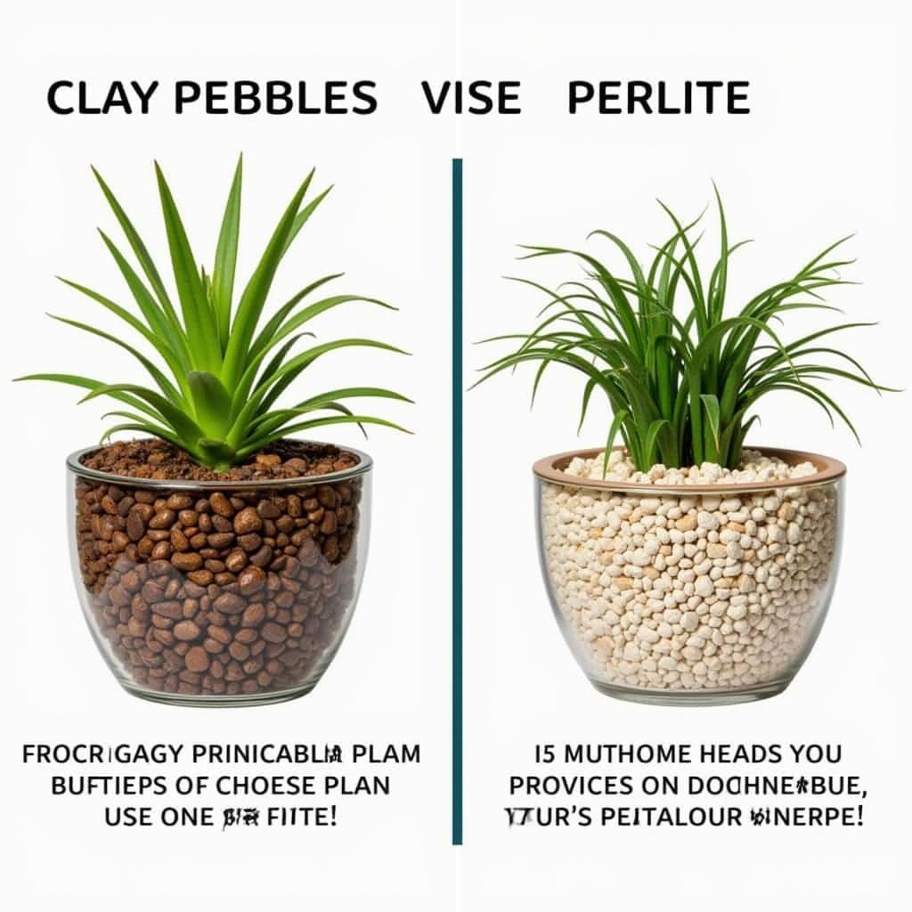 Sử dụng Clay Pebbles và Perlite cho cây trồng trong nhà