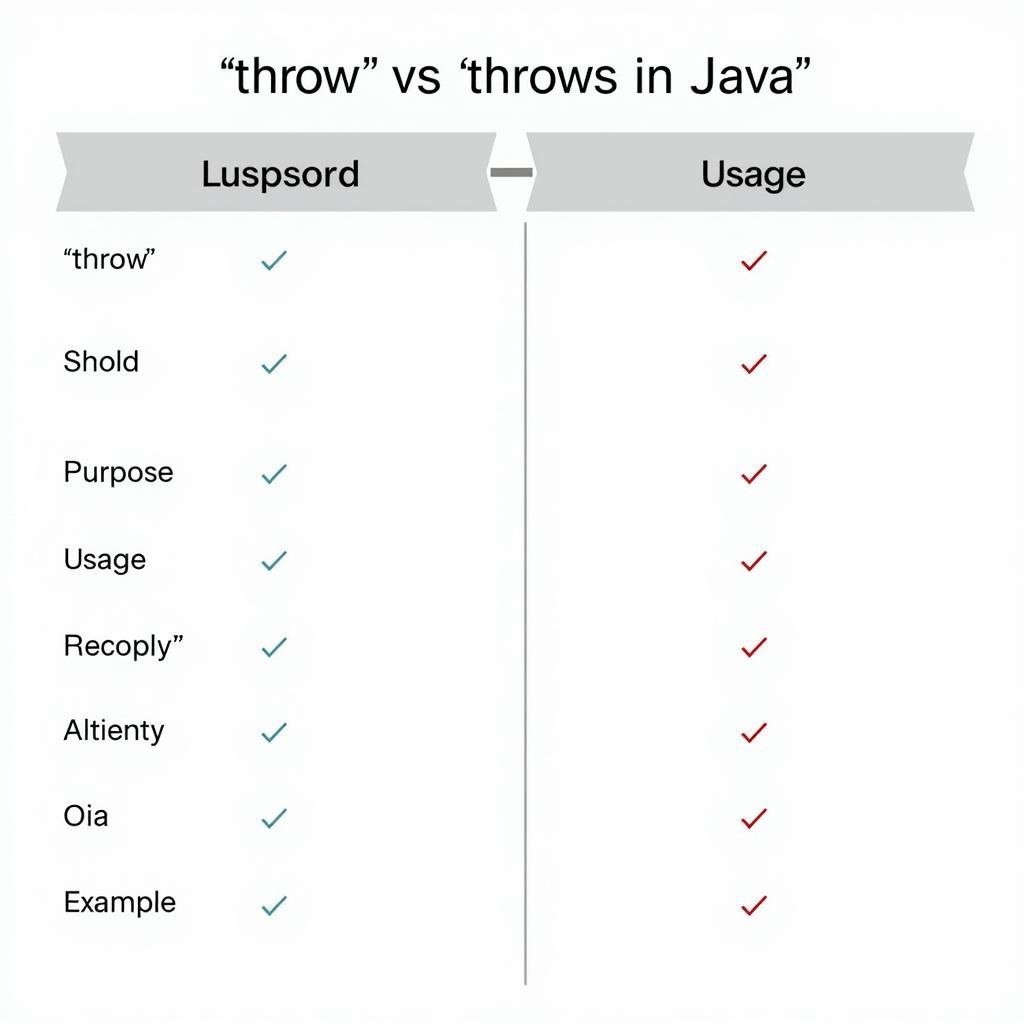 Throw vs Throws Comparison Table