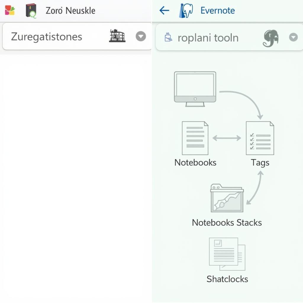 Cách tổ chức ghi chú trong Zoho Notebook và Evernote