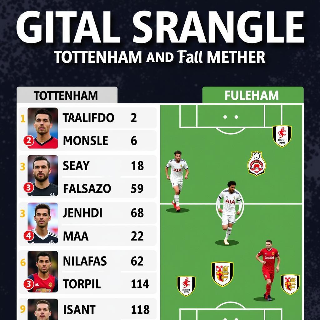 So sánh lực lượng Tottenham vs Fulham