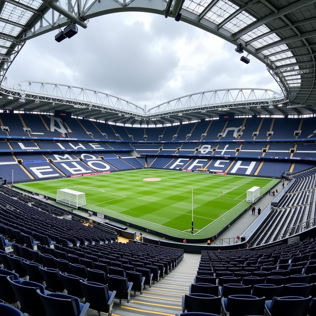 Sân vận động Tottenham Hotspur Stadium hiện đại và đẳng cấp thế giới.