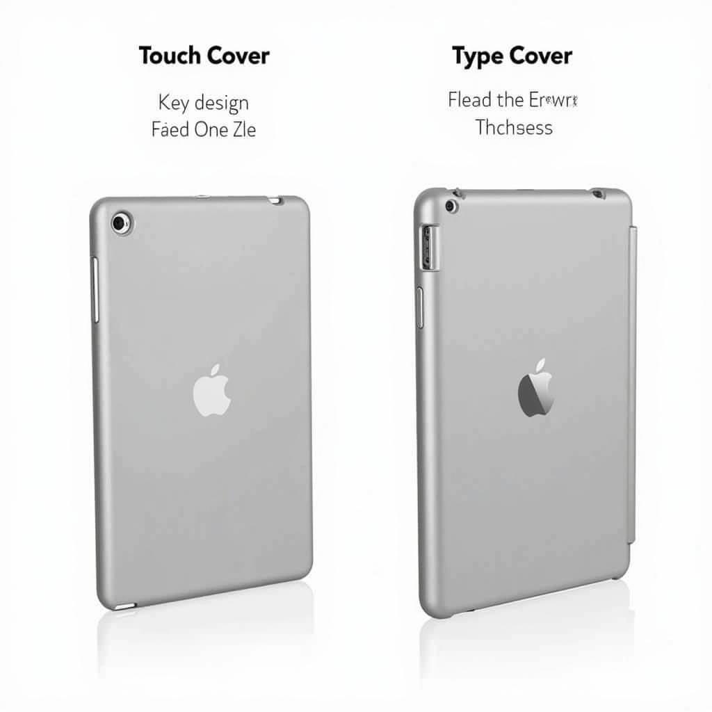 So sánh Touch Cover và Type Cover