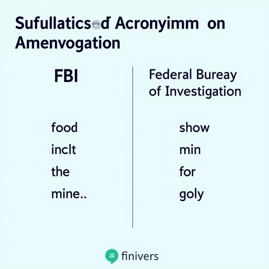 Ví dụ về Acronym và Abbreviation