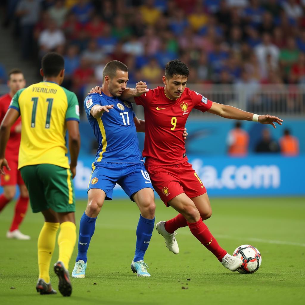 Đối đầu Việt Nam vs Kazakhstan