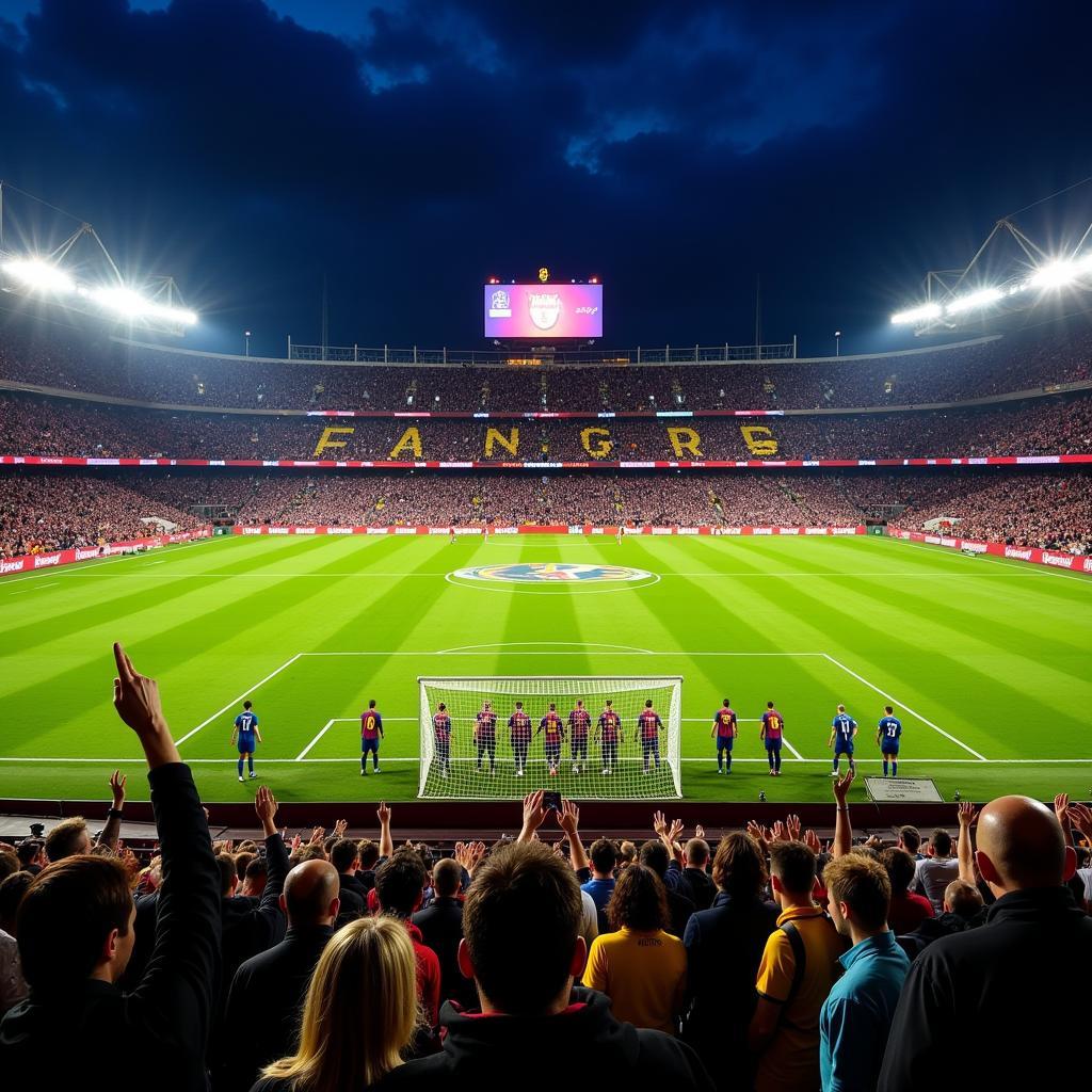 Trận đấu Barca vs Liverpool tại Camp Nou